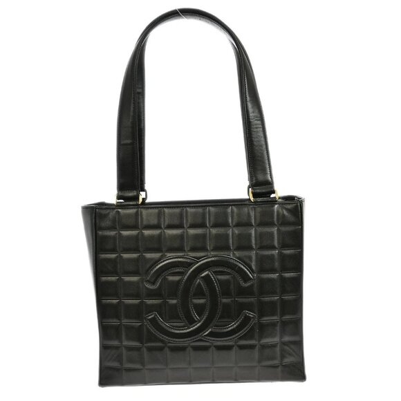 Chanel Black Lambskin Choco Bar Handbag - Picture 1 of 10